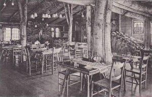 Vermont Rutland Long Trail Lodge -Dining Room With Rock Garden Albertype