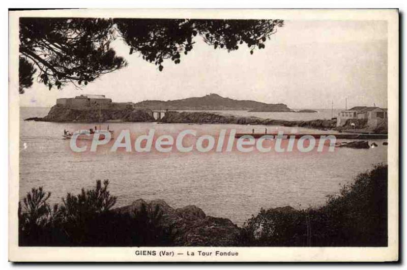 Postcard Old Giens La Tour Fondue