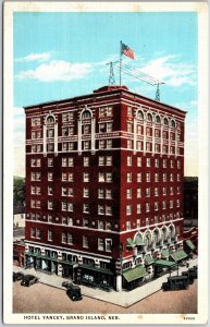 Grand Island Nebraska NE, Hotel Yancey, Historic Building, Vintage Postcard