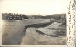 Collinsville Canton Connecticut CT The Dam c1905 Real Photo Postcard