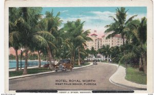 WEST PALM BEACH , Florida , 1931 ; Hotel Royal Worth