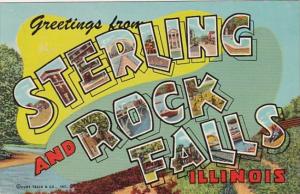 Illinois Greetings Frrom Sterling and Rock Island 1952