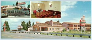 BRYCE CANYON, Utah UT ~ Roadside PINK CLIFFS VILLAGE Motel 1977 Long Postcard