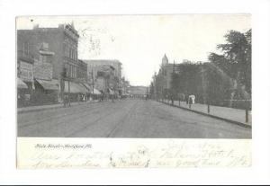 LP53   Rockford,  Illinois,  IL postcard,  State Street, 
