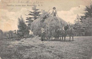 Monticello New York Farming Scene Vintage Postcard AA25464