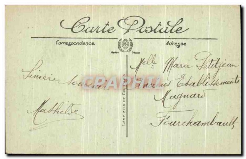 Old Postcard Paris Notre Dame