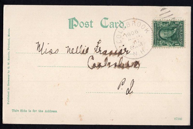 New Hampshire The Crawford Notch with Railroad Tracks - pm1906 Und/B