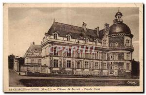 Old Postcard Saint Georges sur Loire Chateau de Serrant West Facade