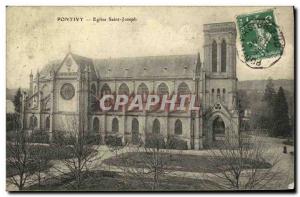 Postcard Old Pontivy Saint Joseph Church