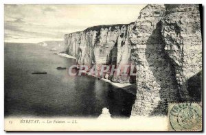 Old Postcard Etretat Cliffs