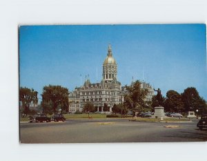 Postcard State Capitol Building Bushnell Park Hartford Connecticut USA
