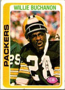 1978 Topps Football Card Willie Buchanan Green Bay Packers sk7345