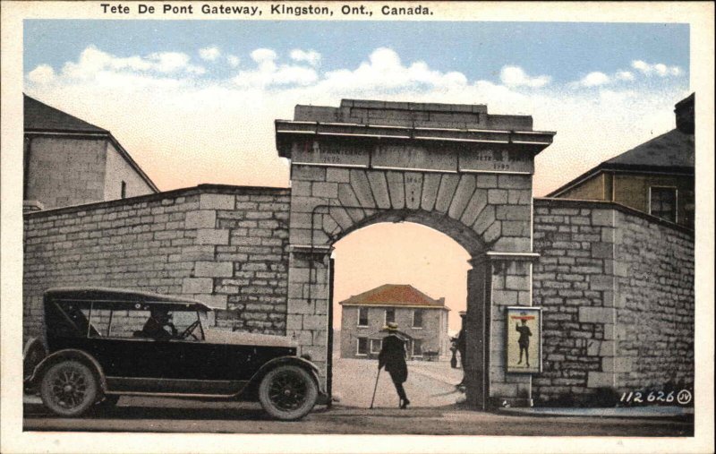 Kingston Ontario ONT Tte de Pont Gateway Vintage Postcard