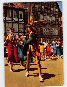 Postcard The rat catcher of Hamelin, Germany