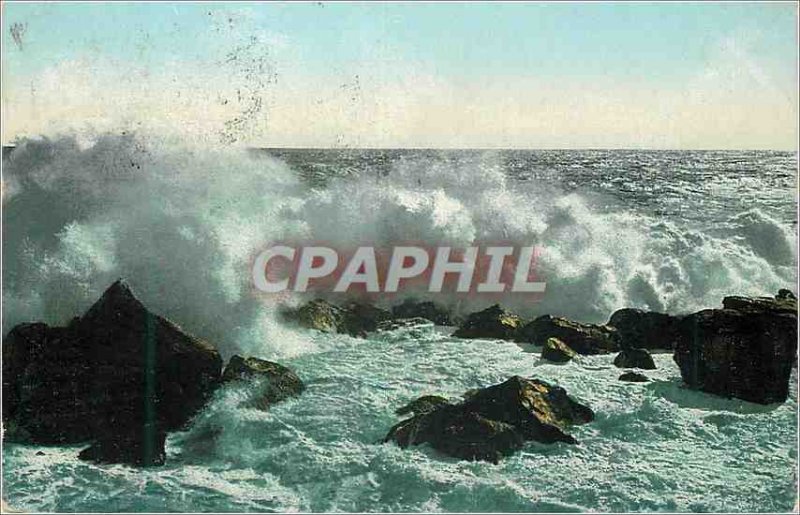 Old Postcard Breaking Wave Crimea