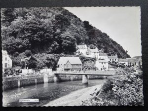 Devon Exmoor LYNMOUTH showing Footbridge c1960s RP Postcard by St. Alban's