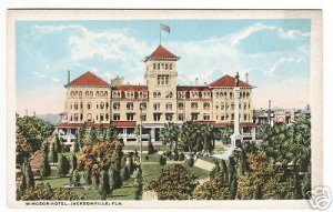 Windsor Hotel Jacksonville Florida 1920c postcard