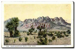 Postcard Old Organ Mountains Near El Paso Texas