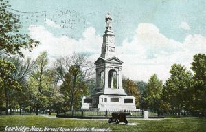 MA - Cambridge, Harvard Square Soldier's Monument