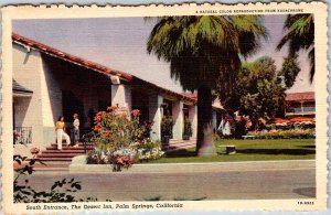 Postcard HOTEL SCENE Palm Springs California CA AN0318