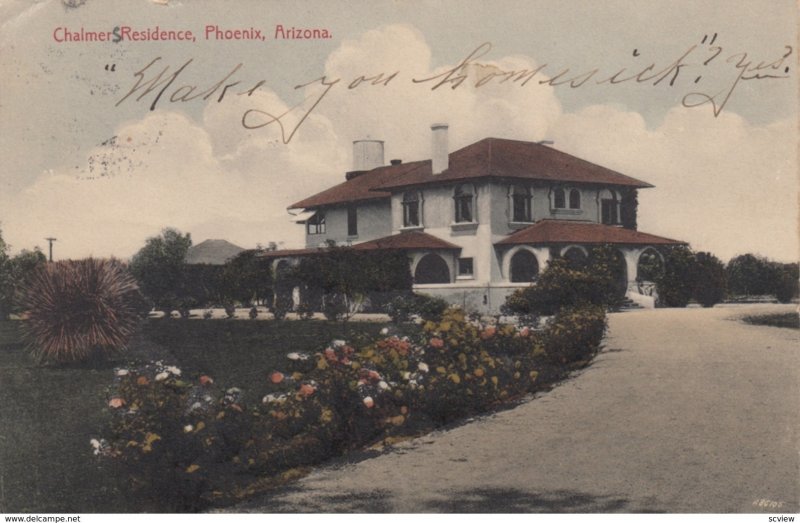 PHOENIX, Arizona, PU-1910; Chalmer Residence