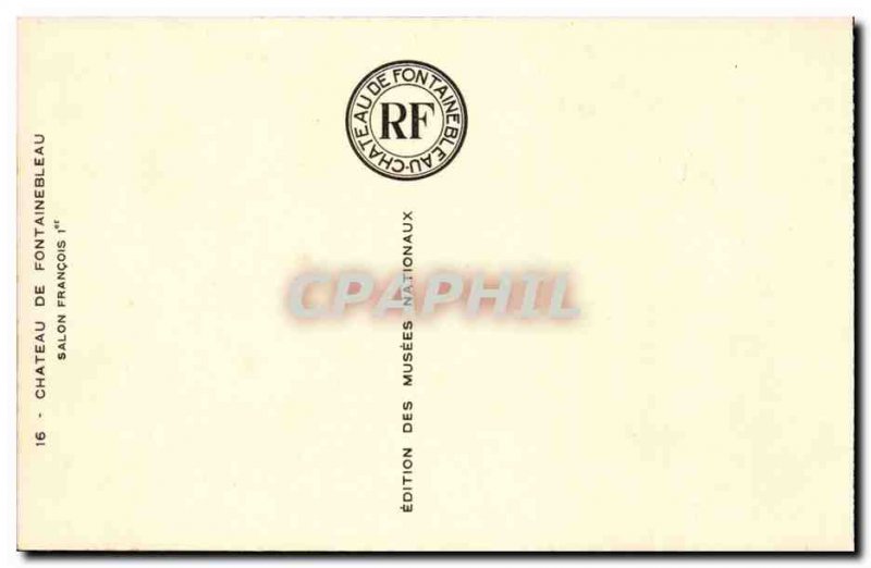 Fontainebleau - Le Chateau - Salon Francois I - Old Postcard