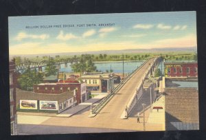 FORT SMITH ARKANSAS MILLION DOLLAR FREE BRIDGE VINTAGE POSTCARD