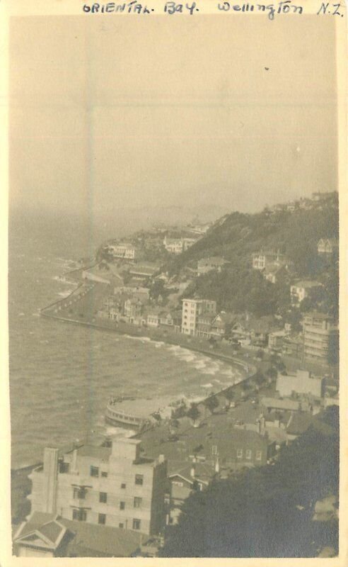 New Zealand Wellington 1930s RPPC Photo Postcard 22-9717