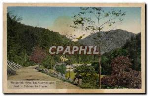 Postcard Old Hotel Wasserfall bei Allerheilingen Post u Telefon im Hause