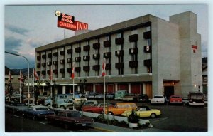 KAMLOOPS, B.C. Canada ~ Roadside DELTA'S CANADIAN INN c1960s Cars  Postcard