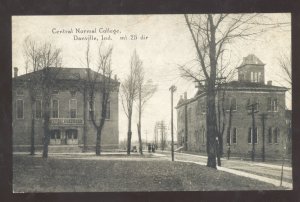 DANVILLE INDIANA CENTRAL NORMAL COLLEGE CAMPUS VINTAGE POSTCARD 1927