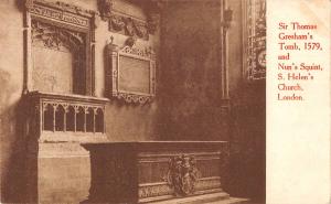 uk26183 sir thomas greshams tomb london real photo uk