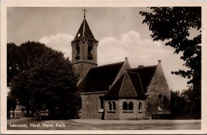 Netherlands Leersum Nederlands Hervormde Kerk Vintage RPPC C019