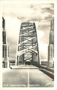 Postcard RPPC Oregon Portland Yaquina Bay Bridge Sawyers 1950s 23-8158
