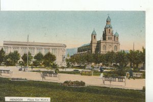 South America Postcard - Argentina - Mendoza - Plaza San Martin - Ref 15729A