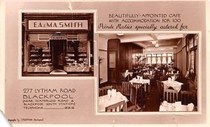 EA & Ma Smith Caf» Blackpool United Kingdom, Great Britain, England Writing ...