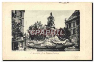 Old Postcard Marseille Fontaine Estrangin