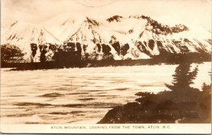 RPPC Atlin Mountain Atlin British Columbia BC Canada UNP Unused Postcard L12