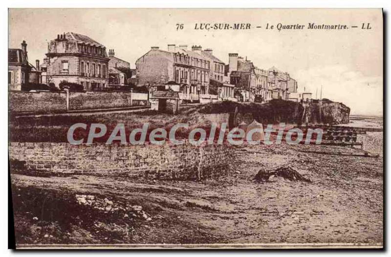 Postcard Old Luc sur Mer Montmartre Quarter