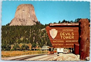 Postcard - Devils Tower National Monument - Wyoming