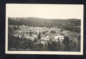 RPPC WARD COLORADO DOWNTOWN BIRDSEYE VIEW VINTAGE REAL PHOTO POSTCARD