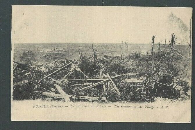 Ca 1917 Post Card WW1 Puiseux France The Remains Of The Pillage