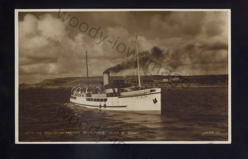 f2187 - British Ferry - Scillonian - St. Marys. Isles of Scilly. Judges postcard