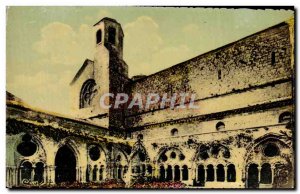 Old Postcard Narbonne Fontfroide Abbey Cloisters and The Tower I & # 39Eglsie