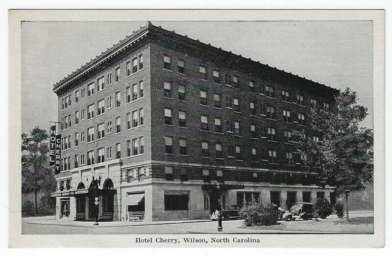 Wilson, North Carolina, Vintage Postcard View of Hotel Cherry