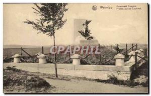 Belgie Belgium Postcard Old Waterloo French Monument (eagle eagle)