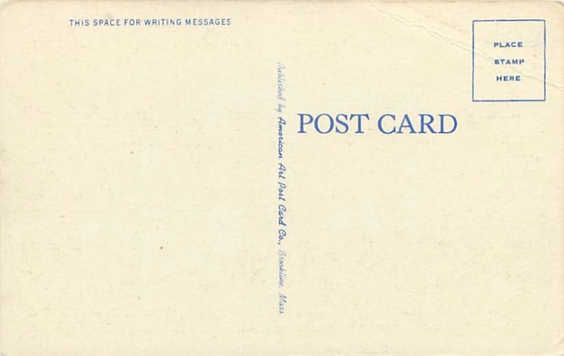 Augusta Maine Governor's Residence Linen Postcard Unused