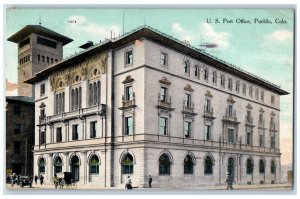 1910 Exterior View United States Post Office Building Pueblo Colorado Postcard 