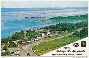 Motel Auberge De La Pointe , RIVIERE-DU-LOUP , Quebec , Canada , PU-1980