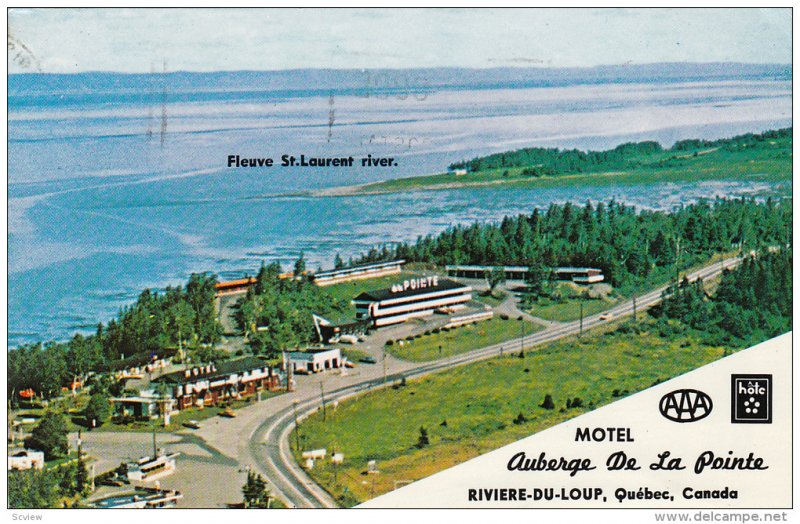 Motel Auberge De La Pointe , RIVIEREDULOUP , Quebec , Canada , PU